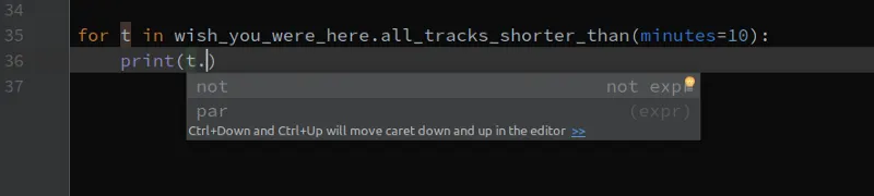 untyped autocompletion